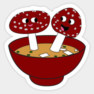 Miso Mushrooms Sticker